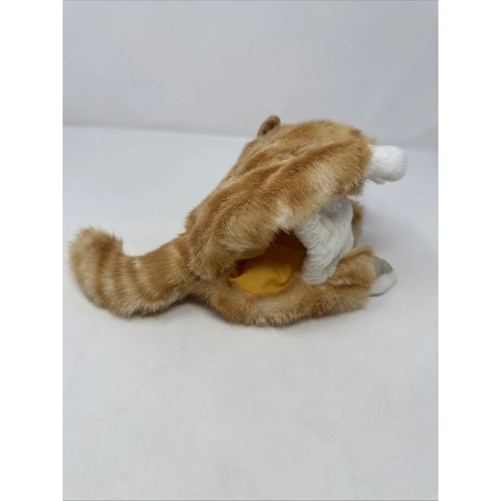 Folkmanis Orange Tabby Kitten Hand Puppet‎ Striped Tiger Kitty Cat Plush